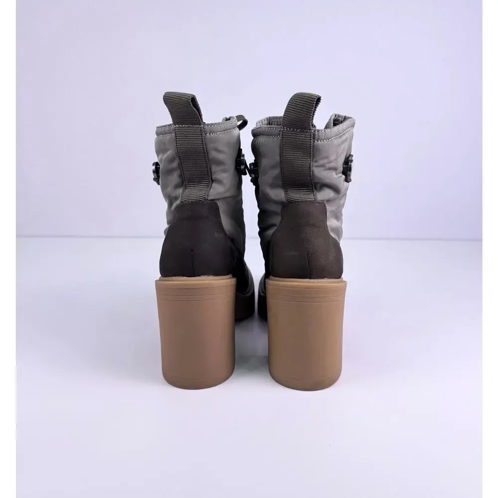 NWOT Dolce Vita Celida Lace Up Heeled Ankle Hiking Boots Lug Sole Size 7 - Picture 3 of 7